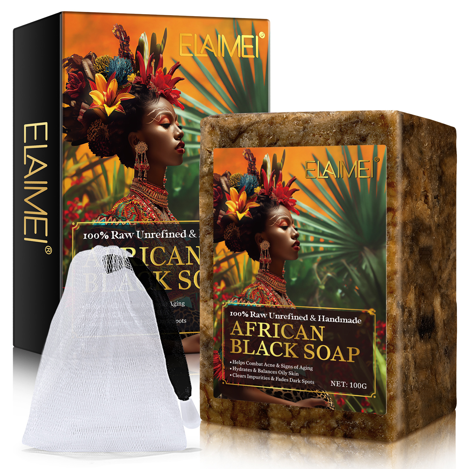 Coconut Oil Refined - Raw African Black Soap for Oily