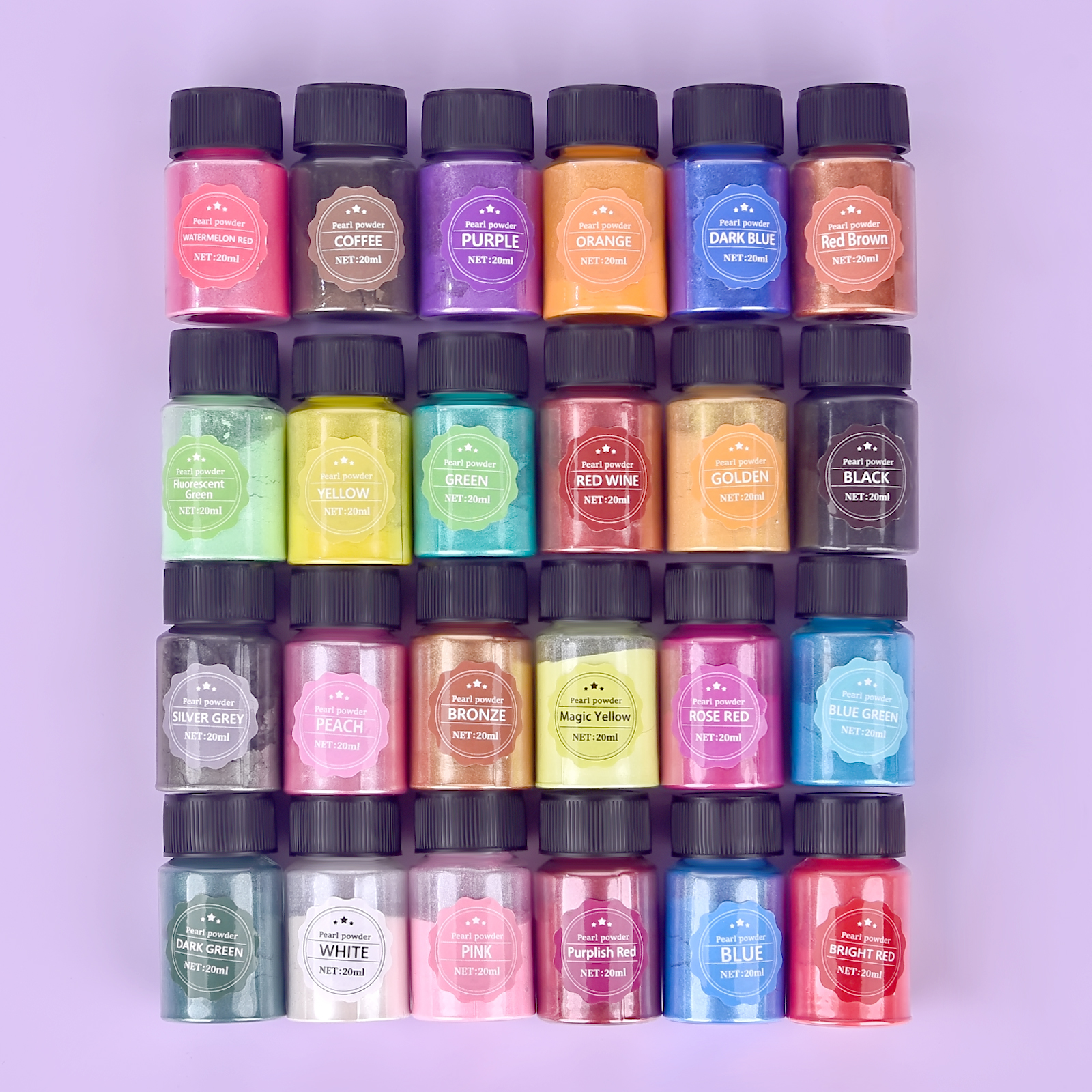 Mica Powder Colorant - 24 Color 10g Epoxy Resin Dye