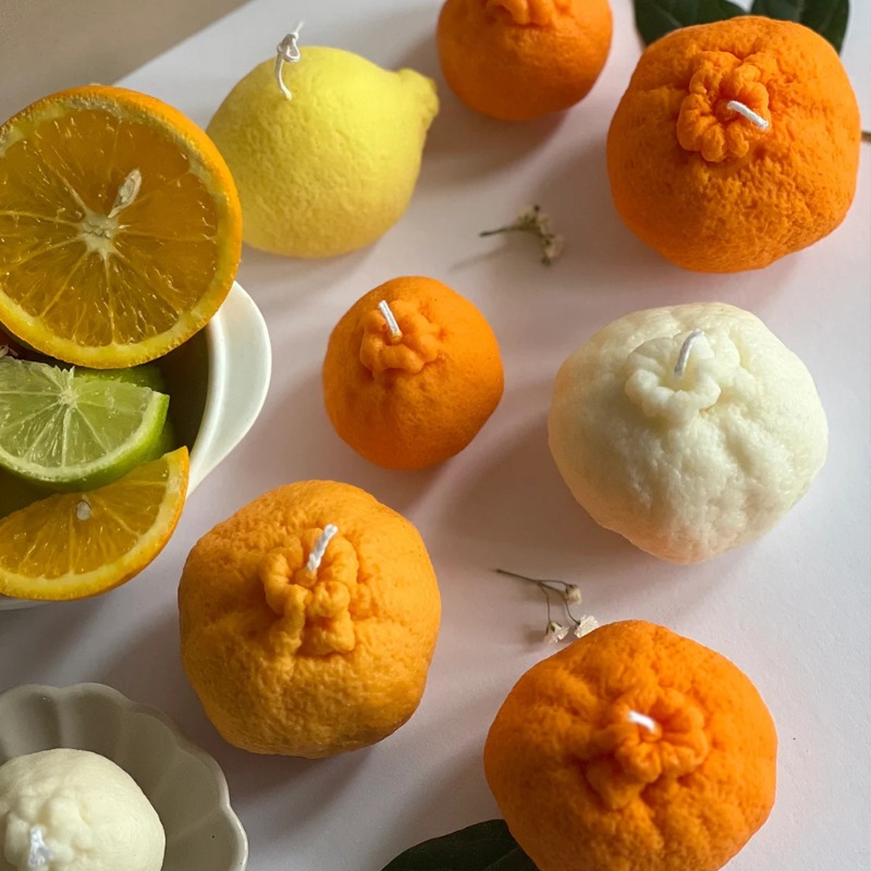 Soap Making Chemical - Orange Fruit Candle Mold DIY Strawberry