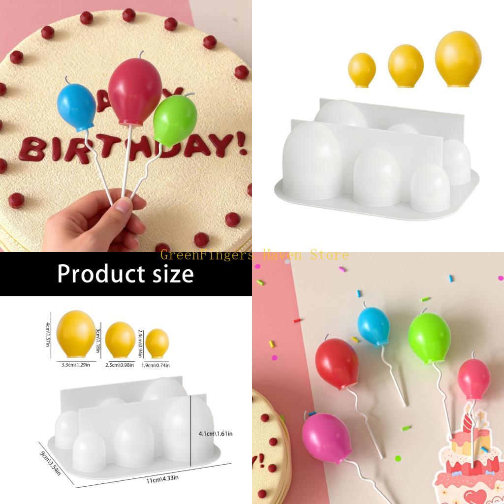 Soap Making Art - F68D 6 Cavities Balloon Shaped Silicone