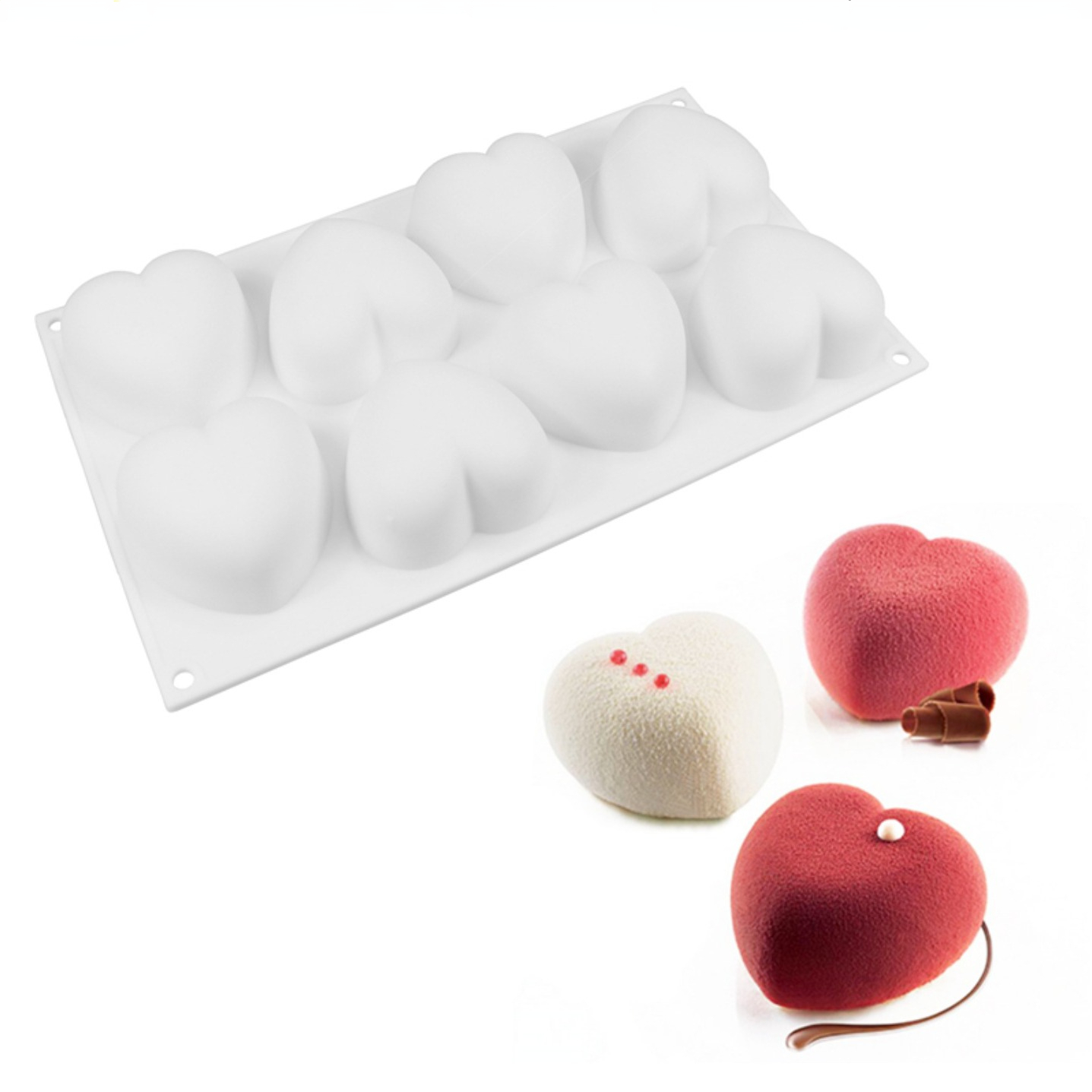 Soap Making Party - Love Heart Silicone Soap Mold Handmade