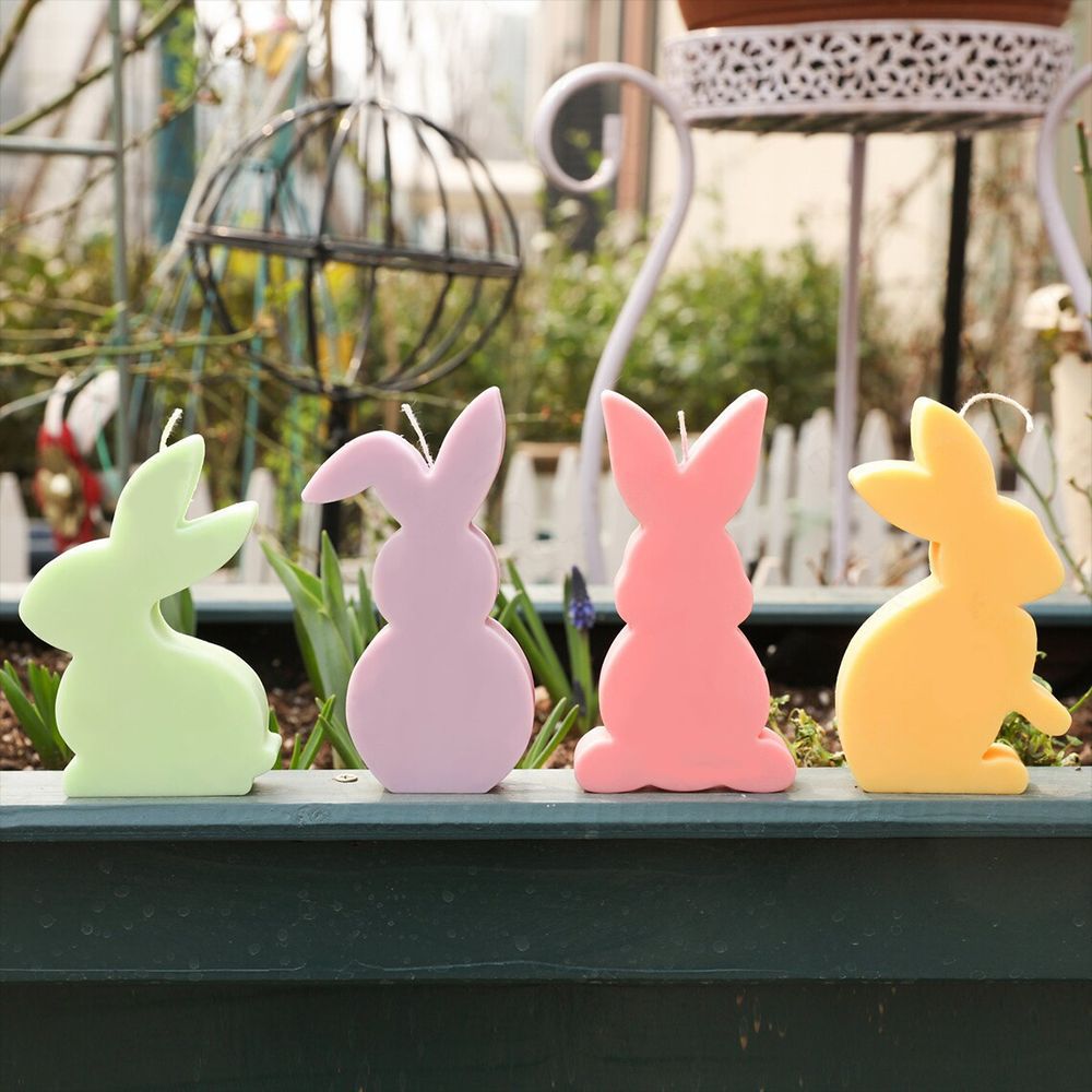 Soap Making Art - Easter Rabbit Candle Silicone Mold Cute