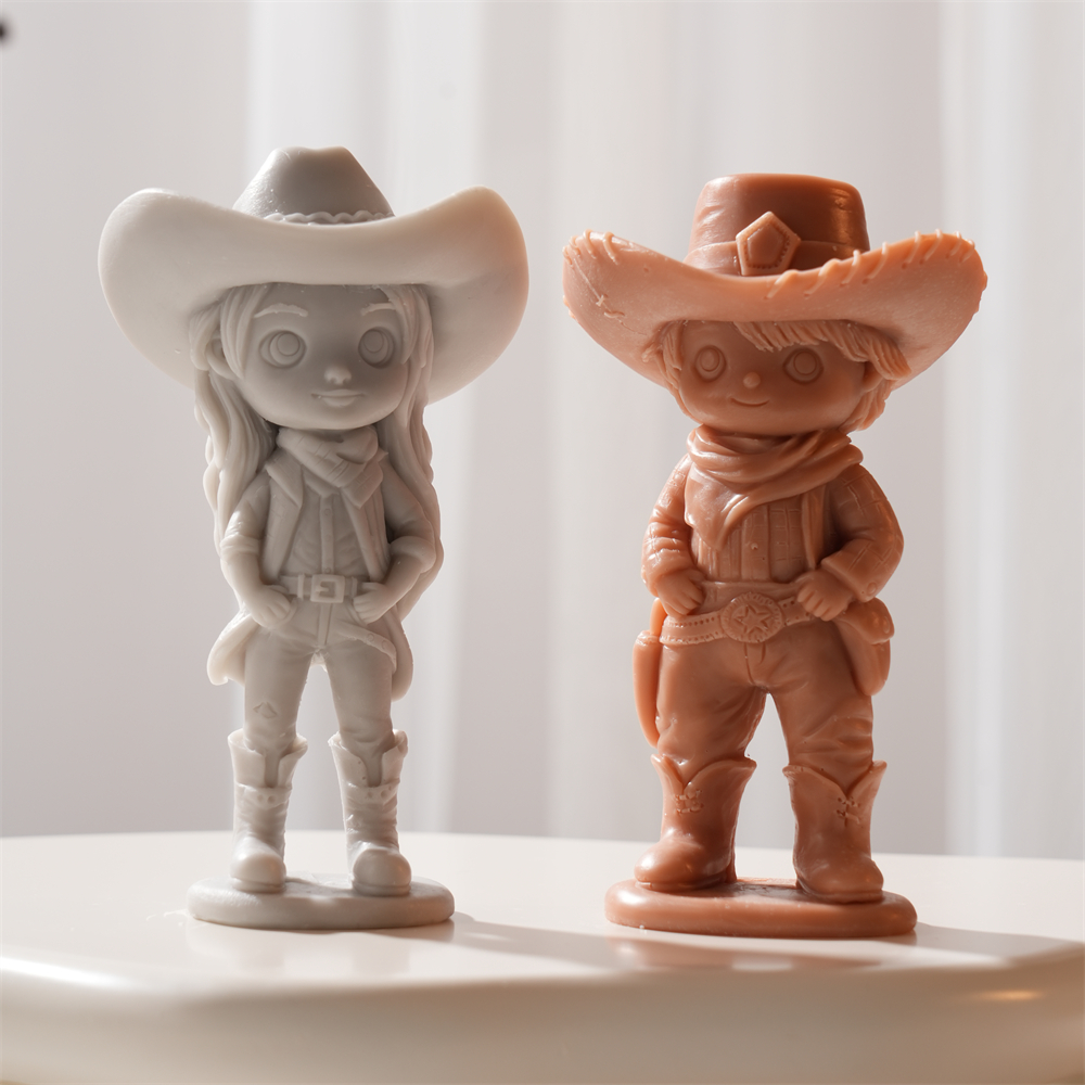 Soap Making Kit For Kids - Cowgirl Candle Silicone Mold Cowboy Hat