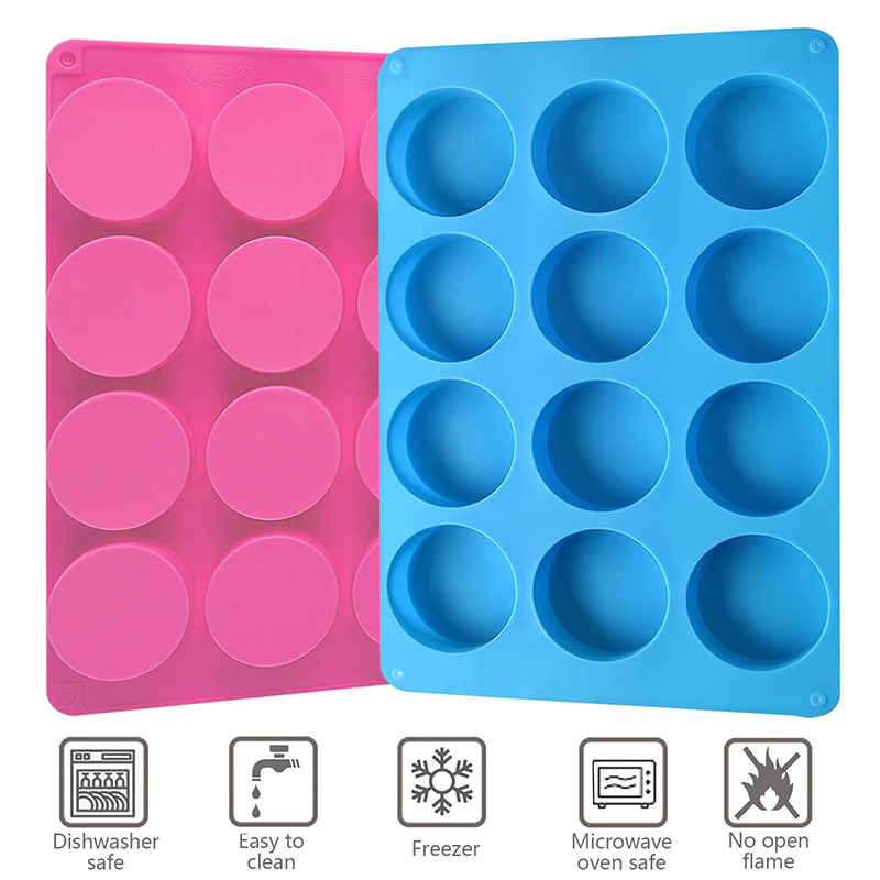 Round Silicone Molds 12-Cavity - Soap Making Party recensione e prezzo