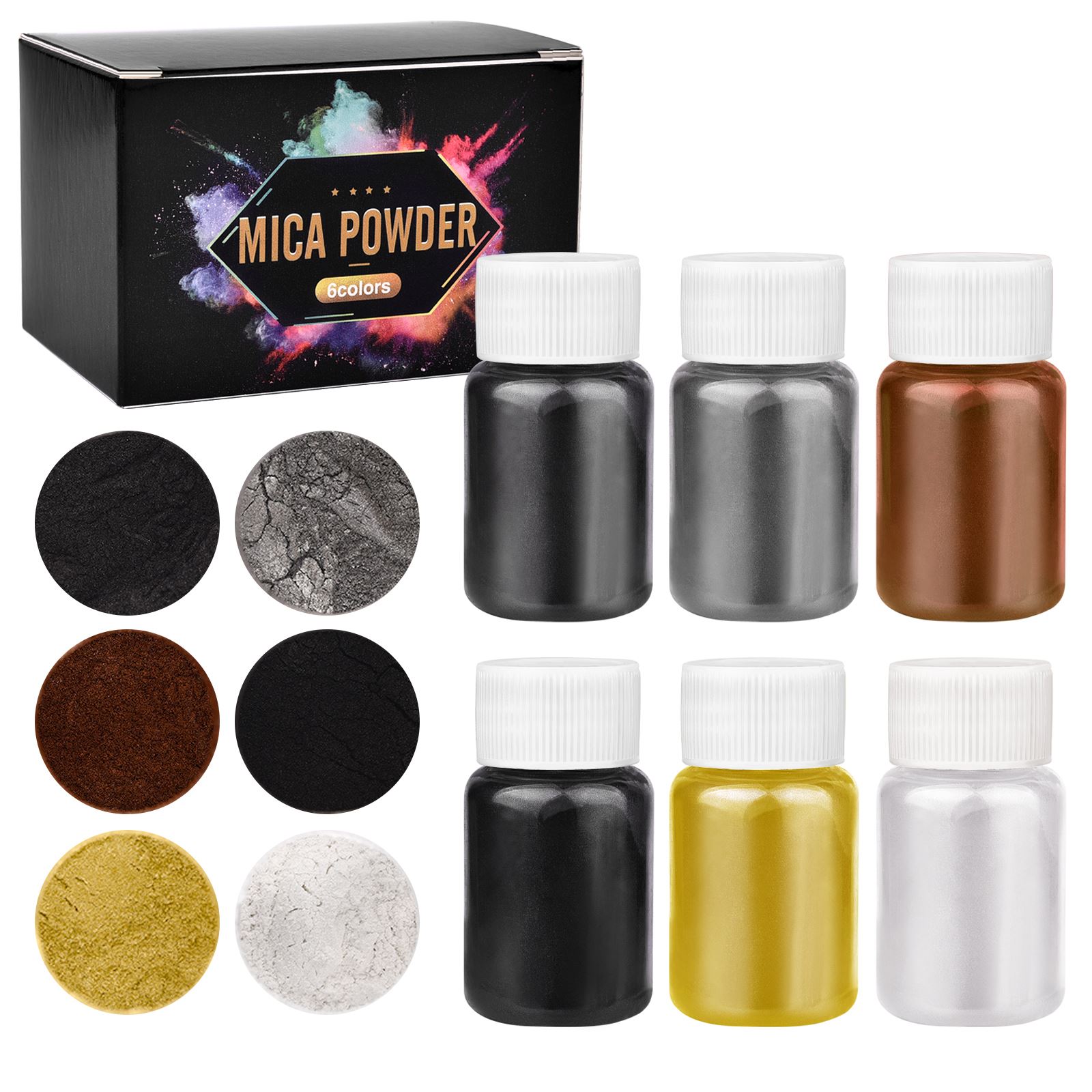 6Color/ Box Epoxy Mica Powder  - Soap Making Books recensione e prezzo