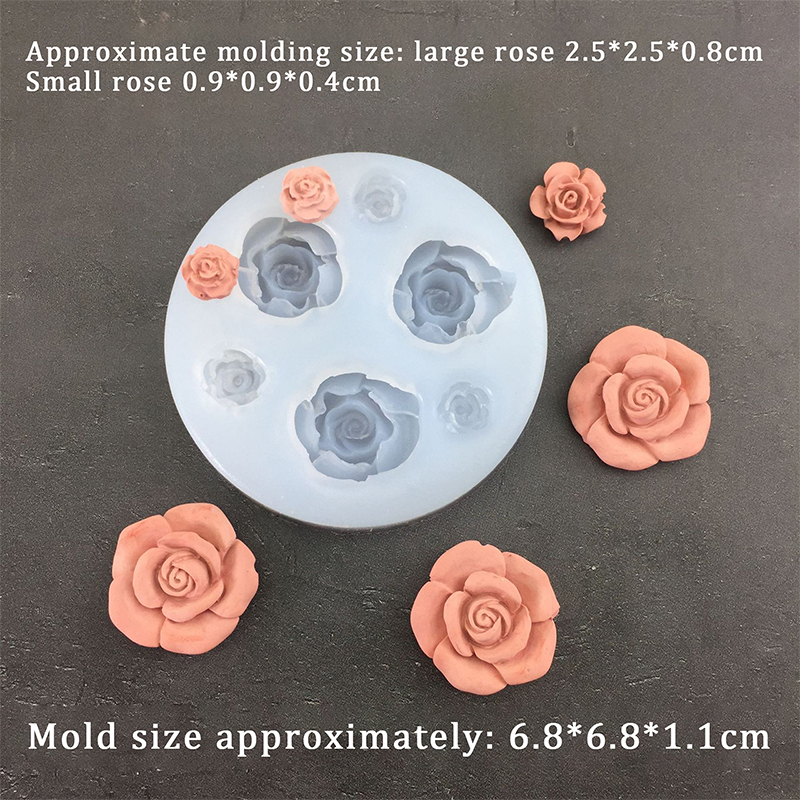 3D Rose Flower Shape Leaf Sili - Soap Making Party recensione e prezzo