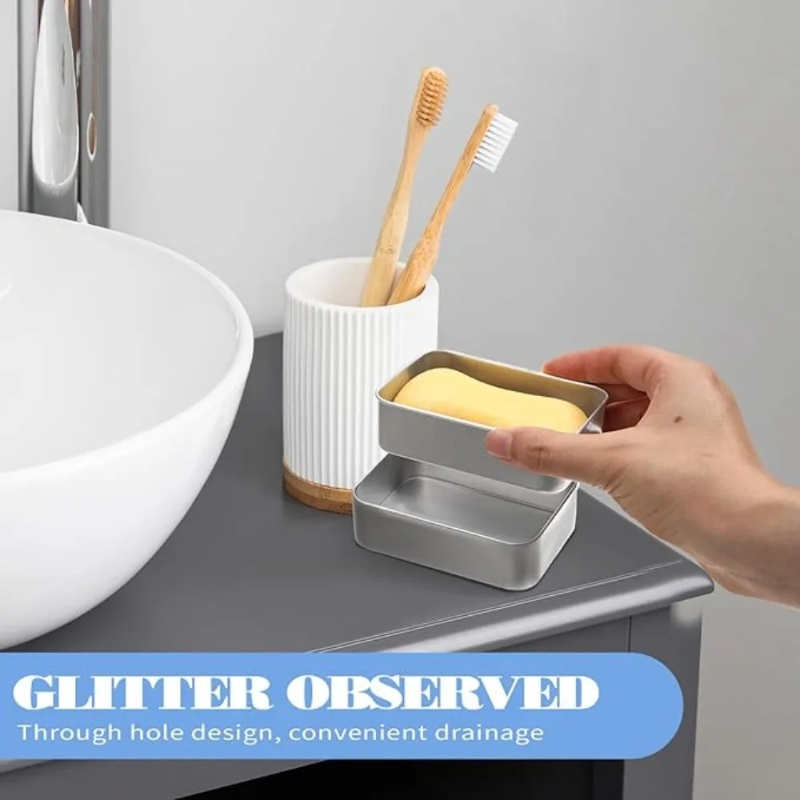 1PC Portable Double-layer Alum - Soap Dish Draining recensione e prezzo