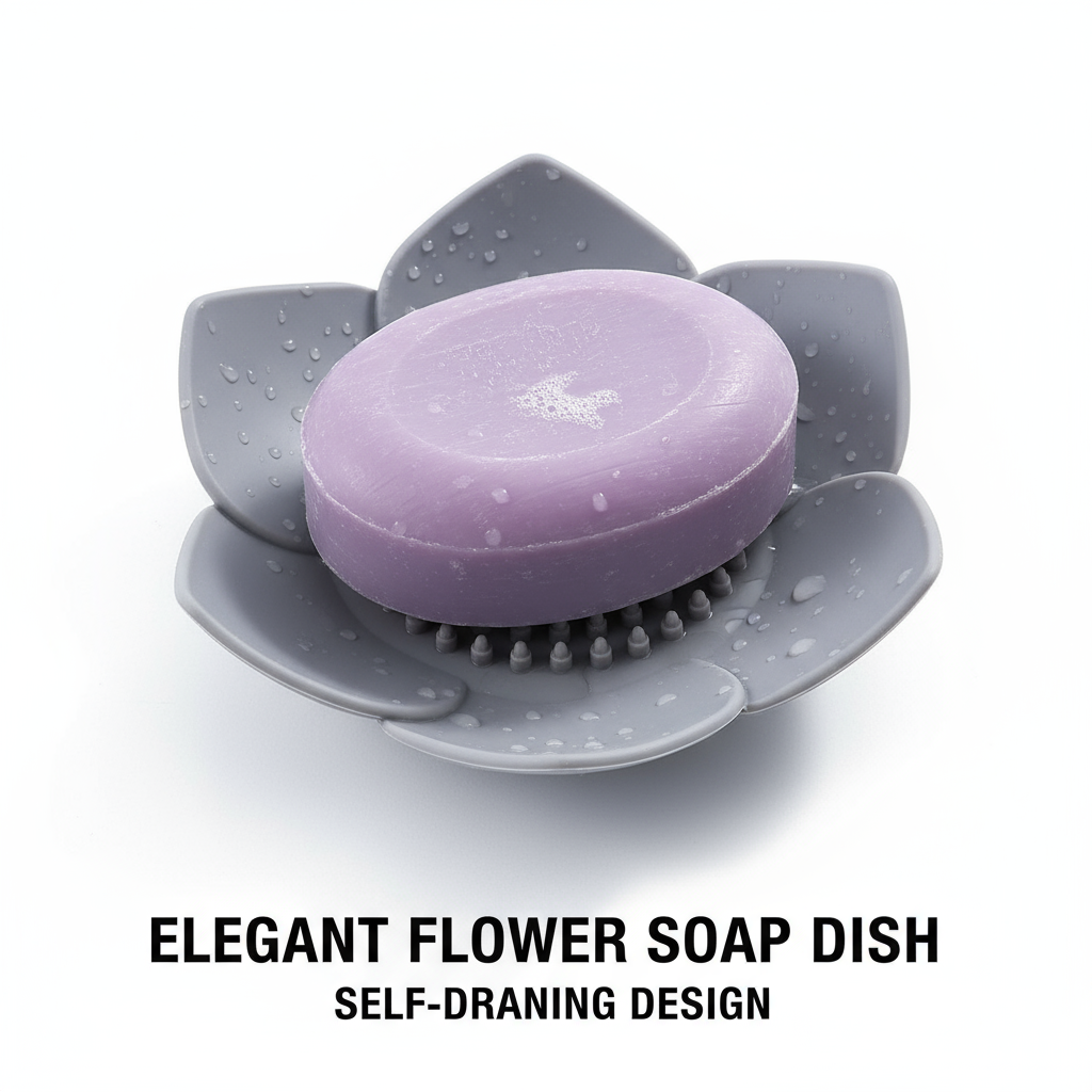 Soap Box Lotus Shape Non-slip  - Soap Dish Draining recensione e prezzo