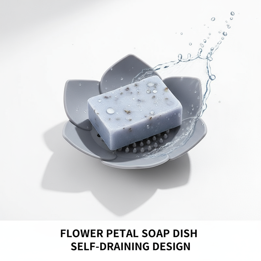 Soap Box Lotus Shape Non-slip  - Soap Dish Draining recensione e prezzo