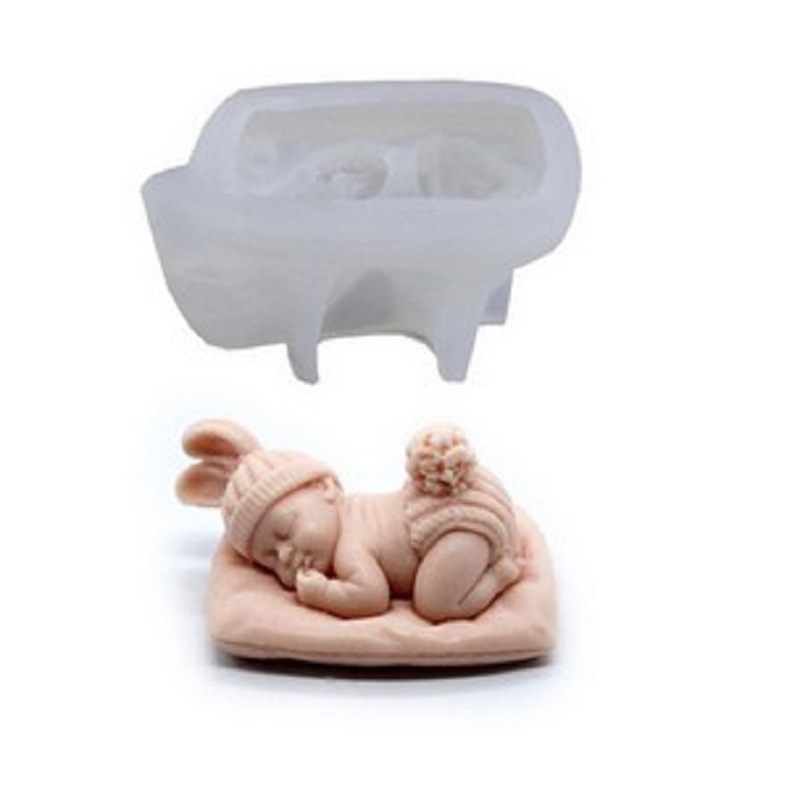3D Sleep Baby Candle Silicone  - Soap Making Kit For Kids recensione e prezzo