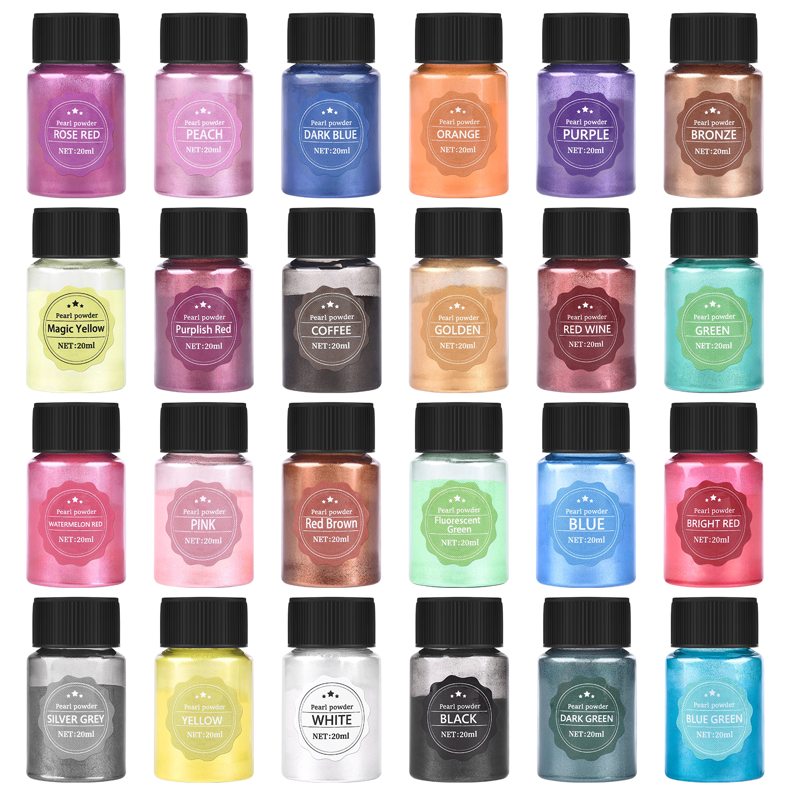 24 Color 10g Epoxy Resin Dye M - Mica Powder Colorant recensione e prezzo