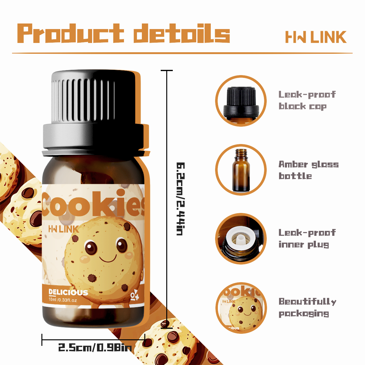 10ml Cookies Essential Oils Pe - Soap Making Chemical recensione e prezzo