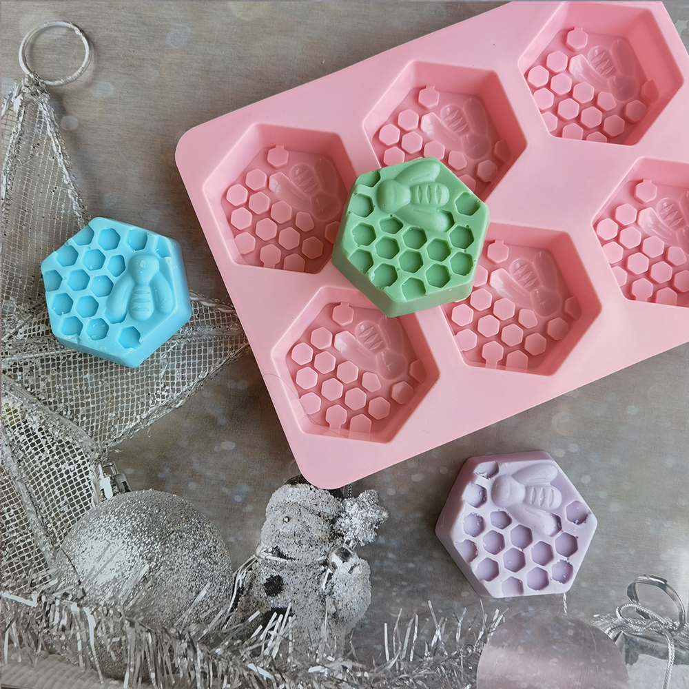 Silicone Hexagonal Bee Soap Mo - Soap Making Chemical recensione e prezzo