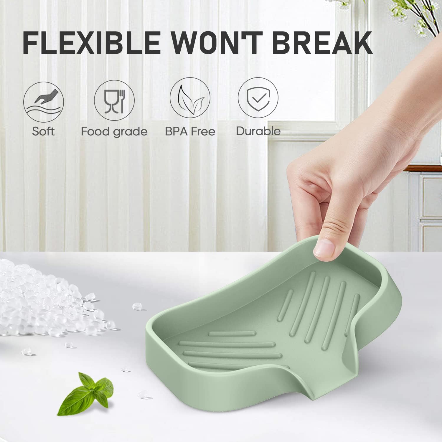 Silicone Soap Dish 4-Pack Self - Soap Dish Draining recensione e prezzo