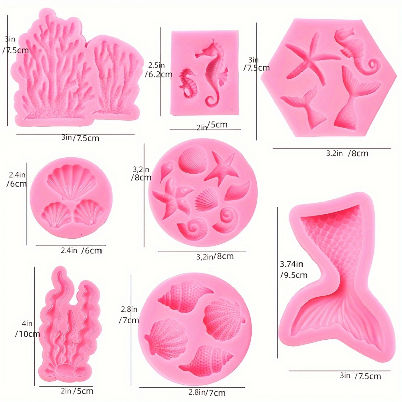 One Set8Seal fairy-shaped sili - Soap Making Chemical recensione e prezzo
