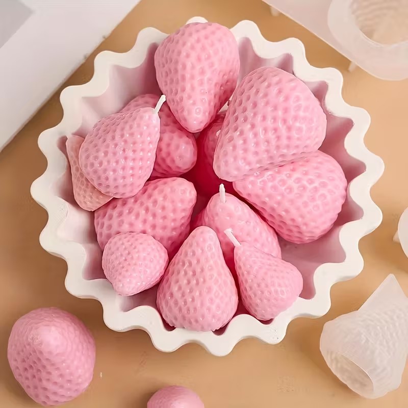 Strawberry Silicone Candle Mol - Soap Making Party recensione e prezzo