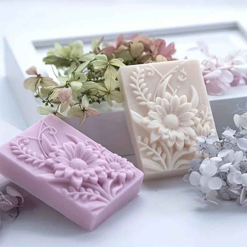 3D Flower Square Soap Silicone - Soap Making Chemical recensione e prezzo