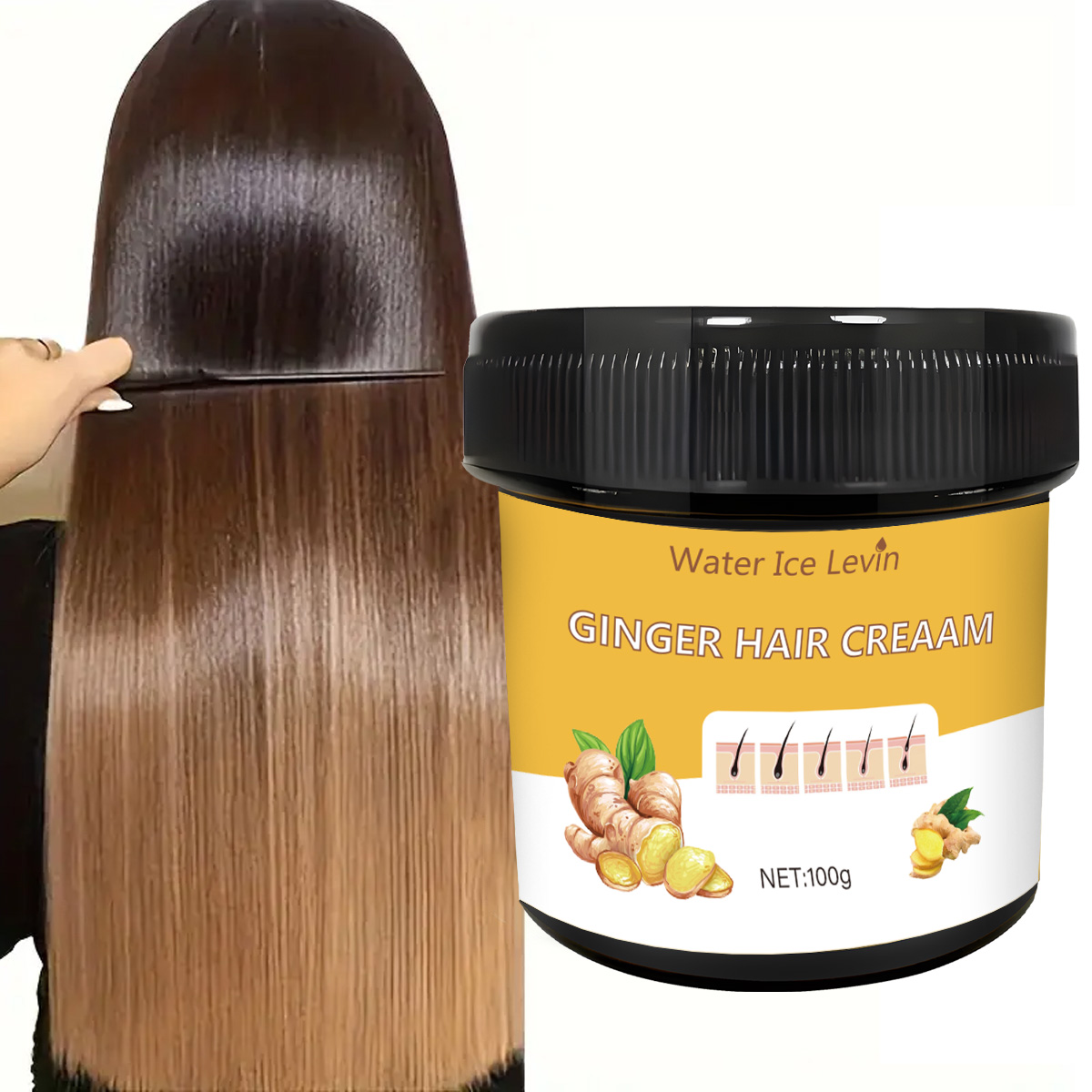 Ginger Scented Hair Cream, Moi - Coconut Oil Refined recensione e prezzo