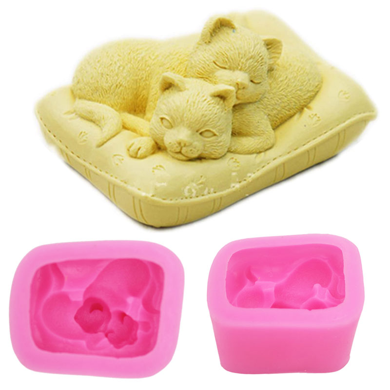 Non-Stick Silicone Cat Mould 3 - Soap Making Art recensione e prezzo
