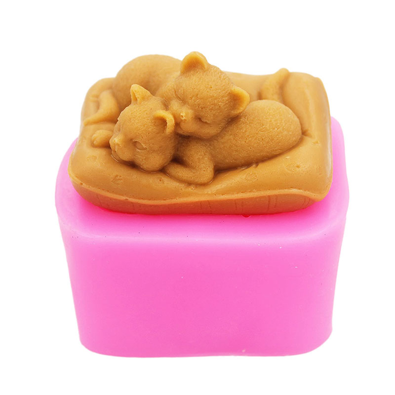 Non-Stick Silicone Cat Mould 3 - Soap Making Art recensione e prezzo