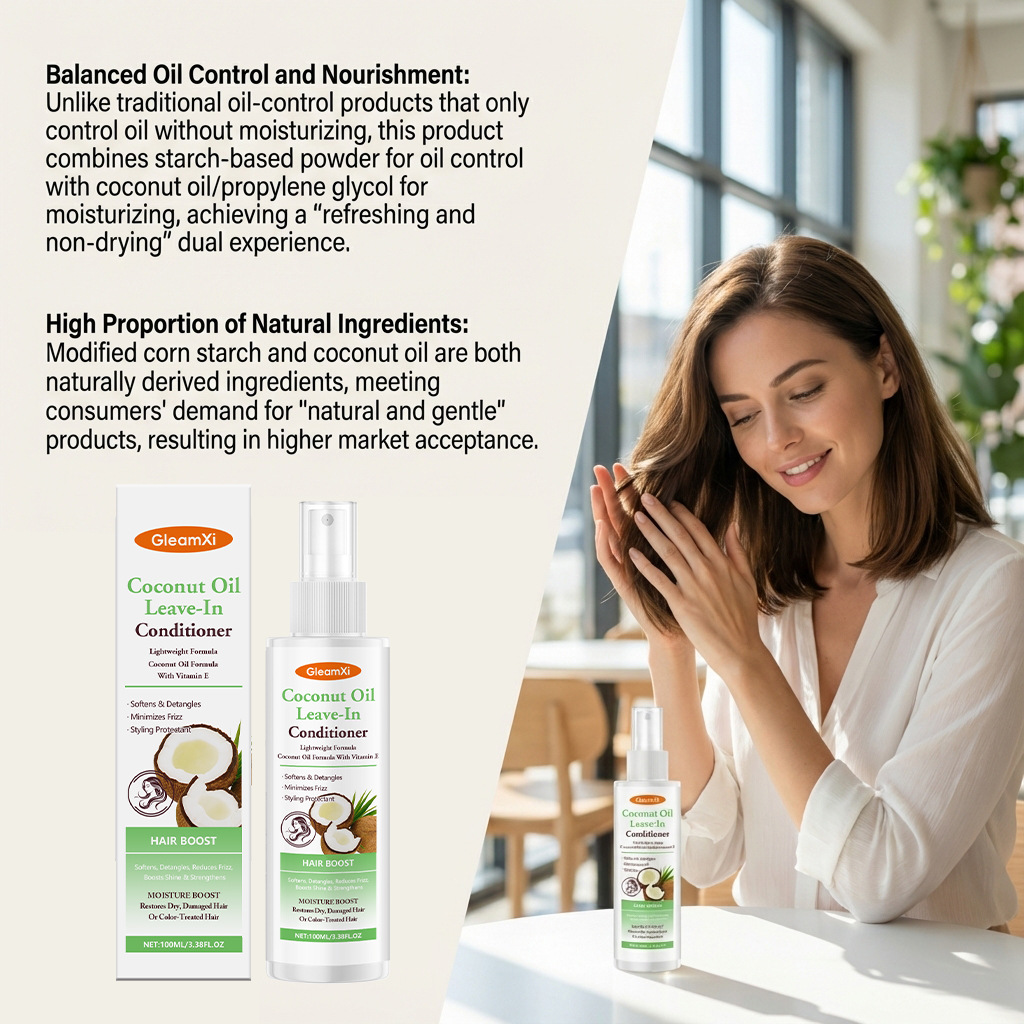 Gleamxi Coconut Oil Leave-In C - Coconut Oil Refined recensione e prezzo