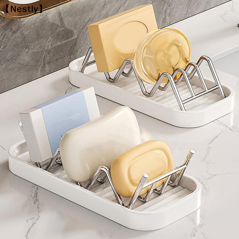 Stainless Steel W-Shaped Soap  - Soap Dish Draining recensione e prezzo