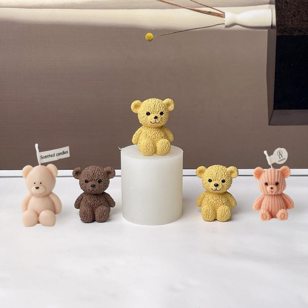 3D Cute Bear Candle Making Mou - Soap Making Chemical recensione e prezzo