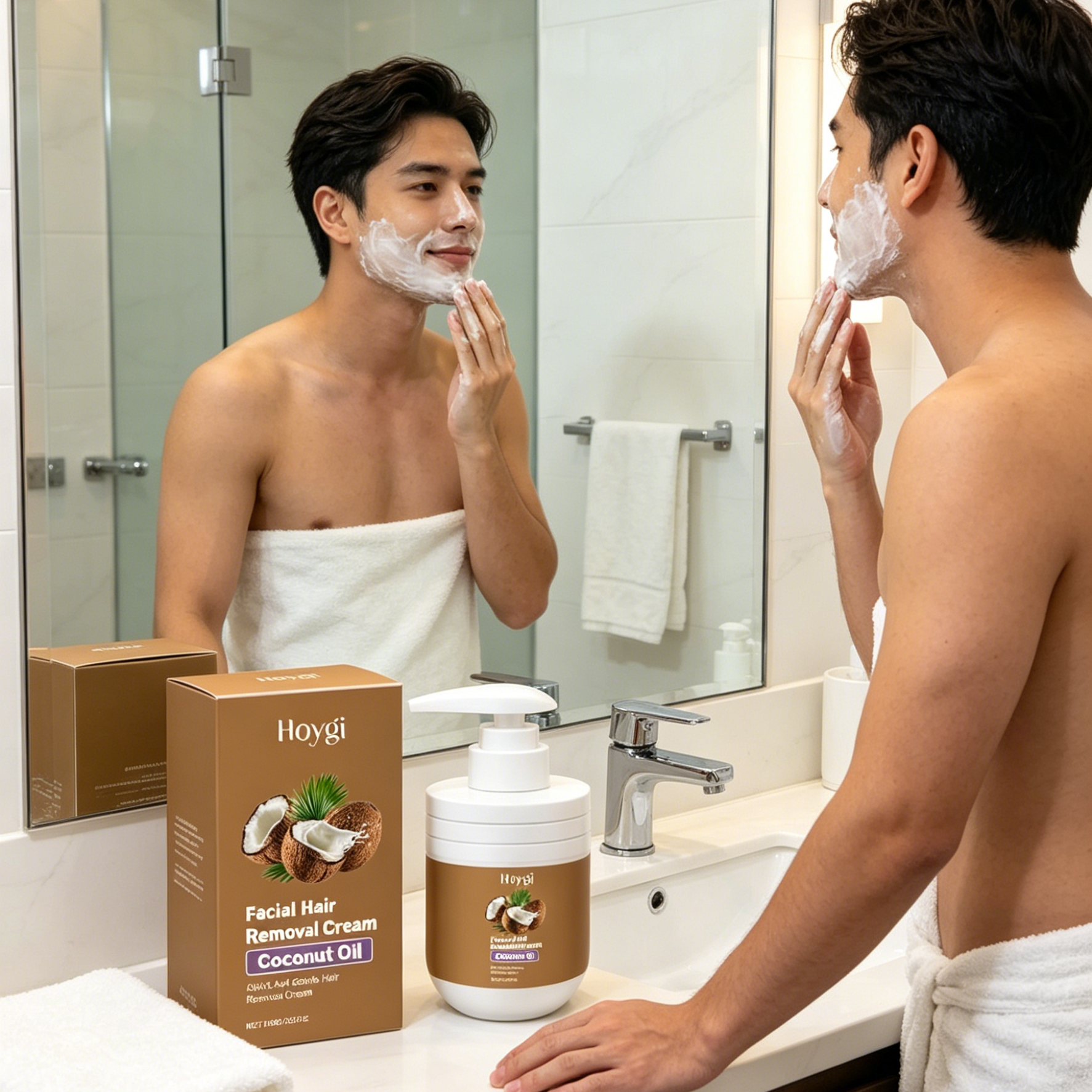 Hoygi Facial Hair Removal Crea - Coconut Oil Refined recensione e prezzo