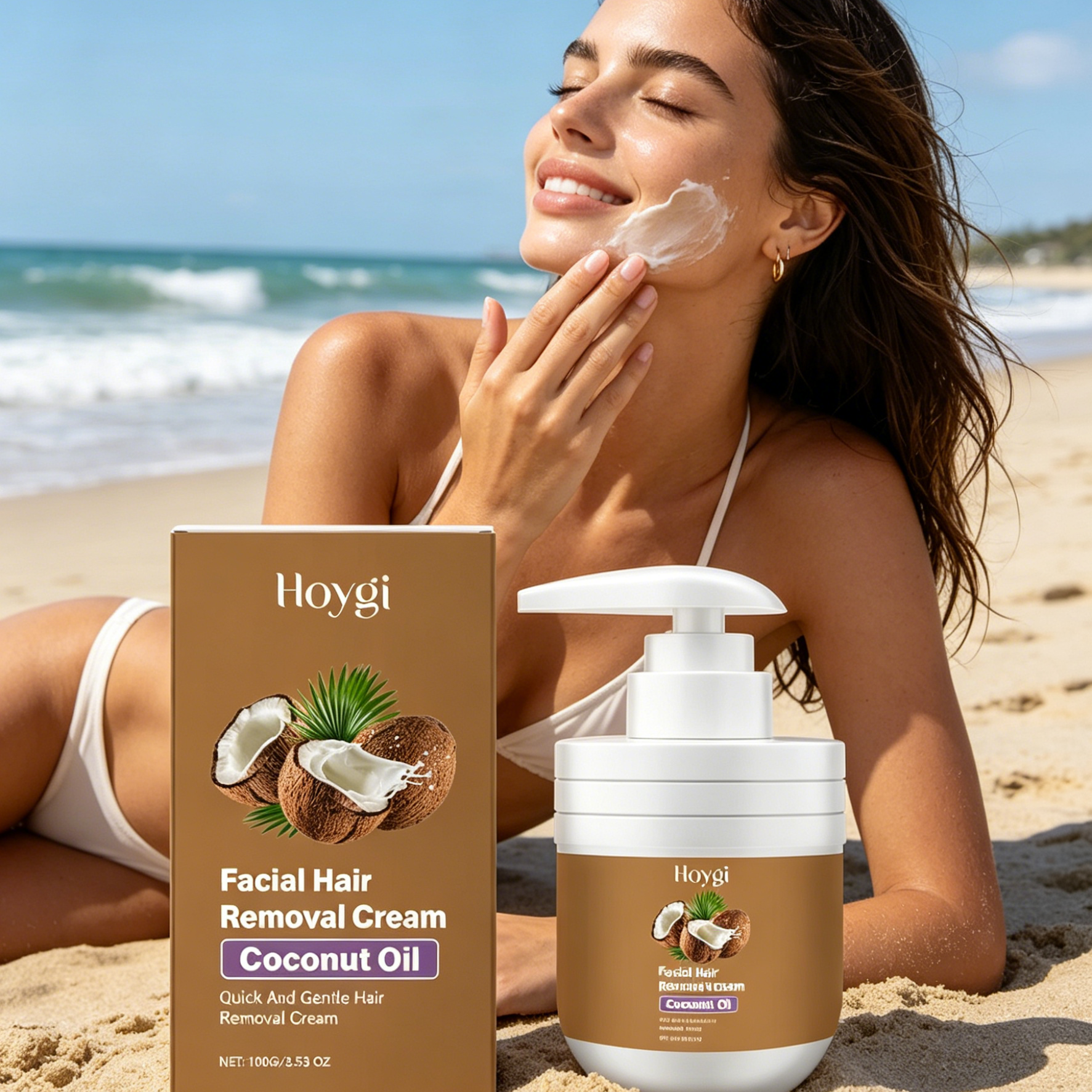 Hoygi Facial Hair Removal Crea - Coconut Oil Refined recensione e prezzo