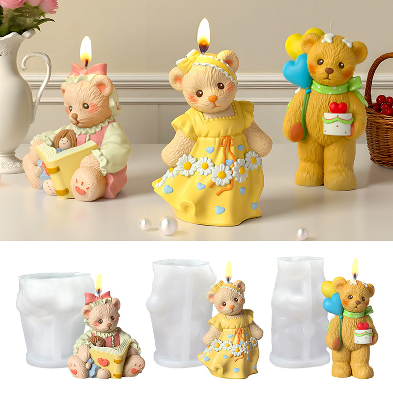 3D Cute Bear Resin Mold For Ca - Soap Making Art recensione e prezzo