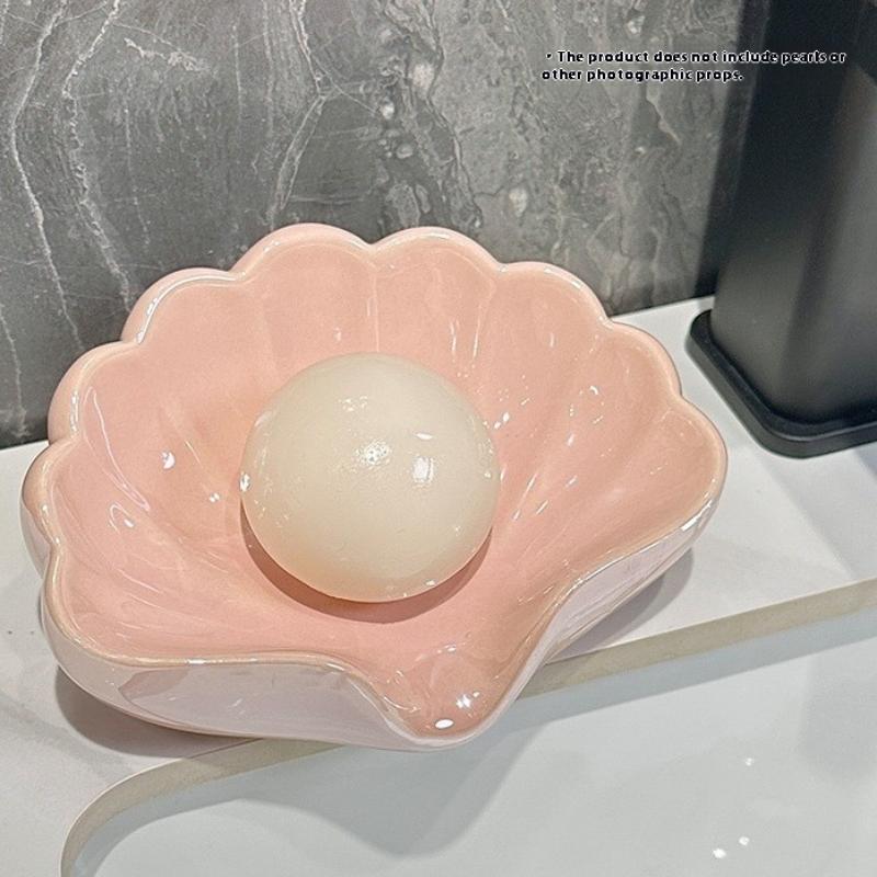 1/2Pcs Shell Shape Drain Soap  - Soap Dish Draining recensione e prezzo