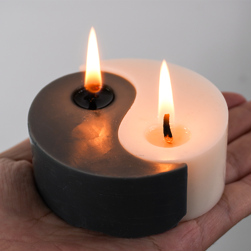 Yin Yang Silicone Candle Mold  - Soap Making Chemical recensione e prezzo