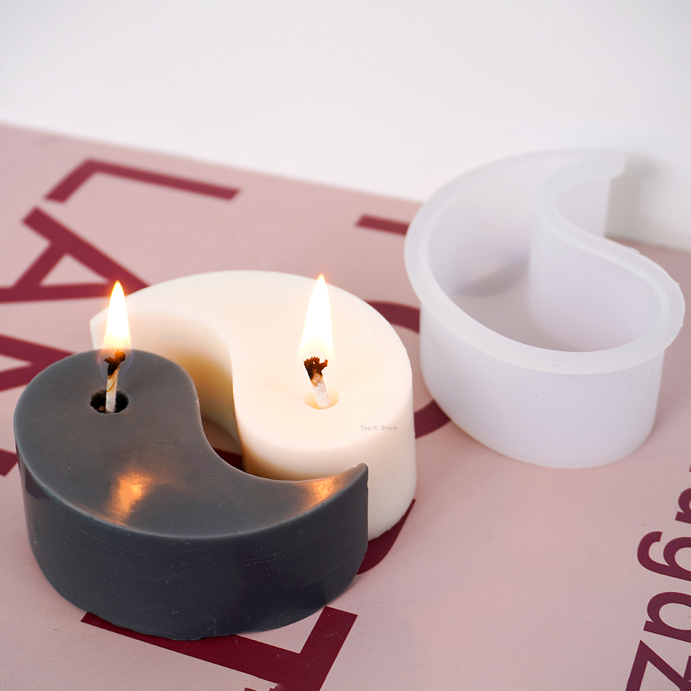 Yin Yang Silicone Candle Mold  - Soap Making Chemical recensione e prezzo