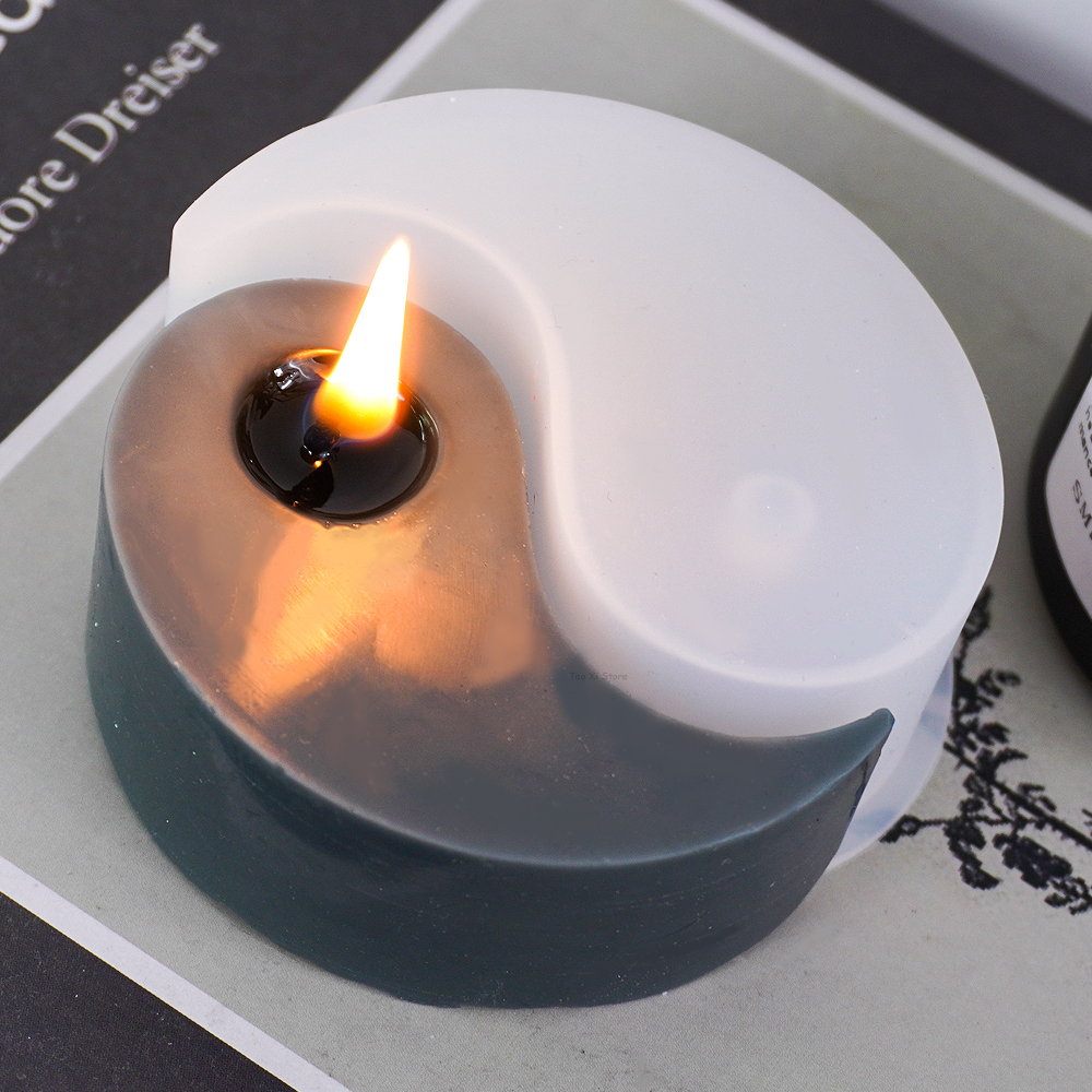 Yin Yang Silicone Candle Mold  - Soap Making Chemical recensione e prezzo