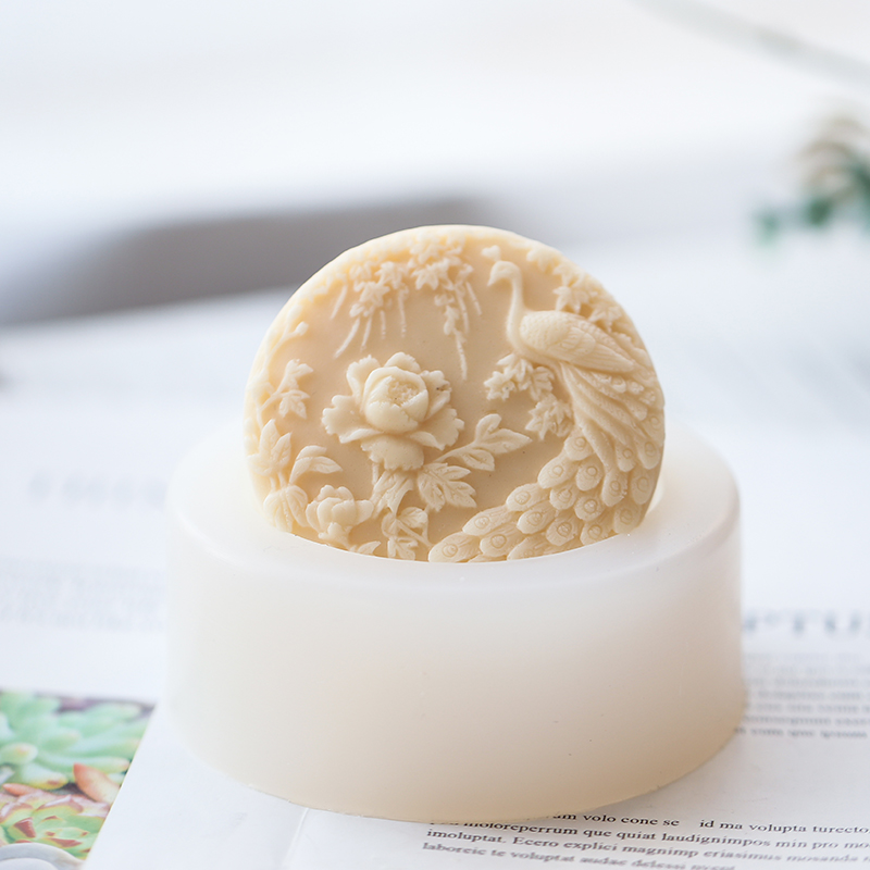 Peacock Flower Pattern Silicon - Soap Making Art recensione e prezzo