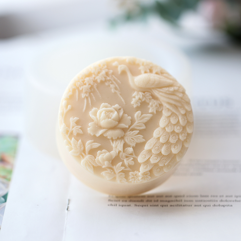 Peacock Flower Pattern Silicon - Soap Making Art recensione e prezzo