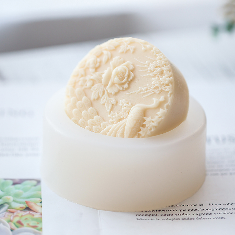 Peacock Flower Pattern Silicon - Soap Making Art recensione e prezzo