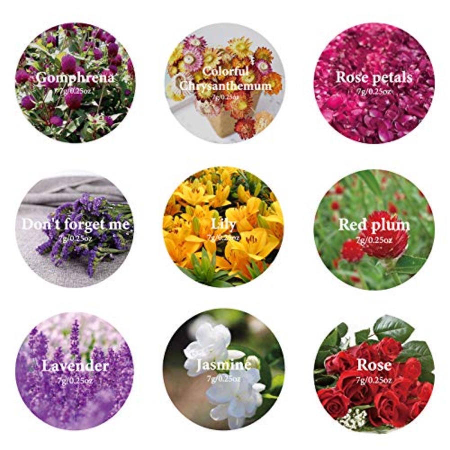 9 Bags Dried Flowers,100% Natu - Natural Making Soap recensione e prezzo