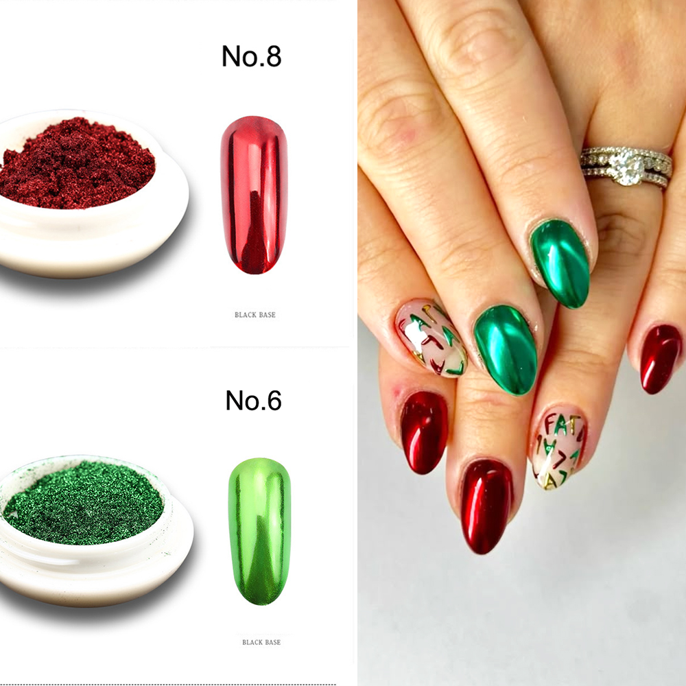2BOX/Set Red Green Chrome Mirr - Mica Powder Colorant recensione e prezzo