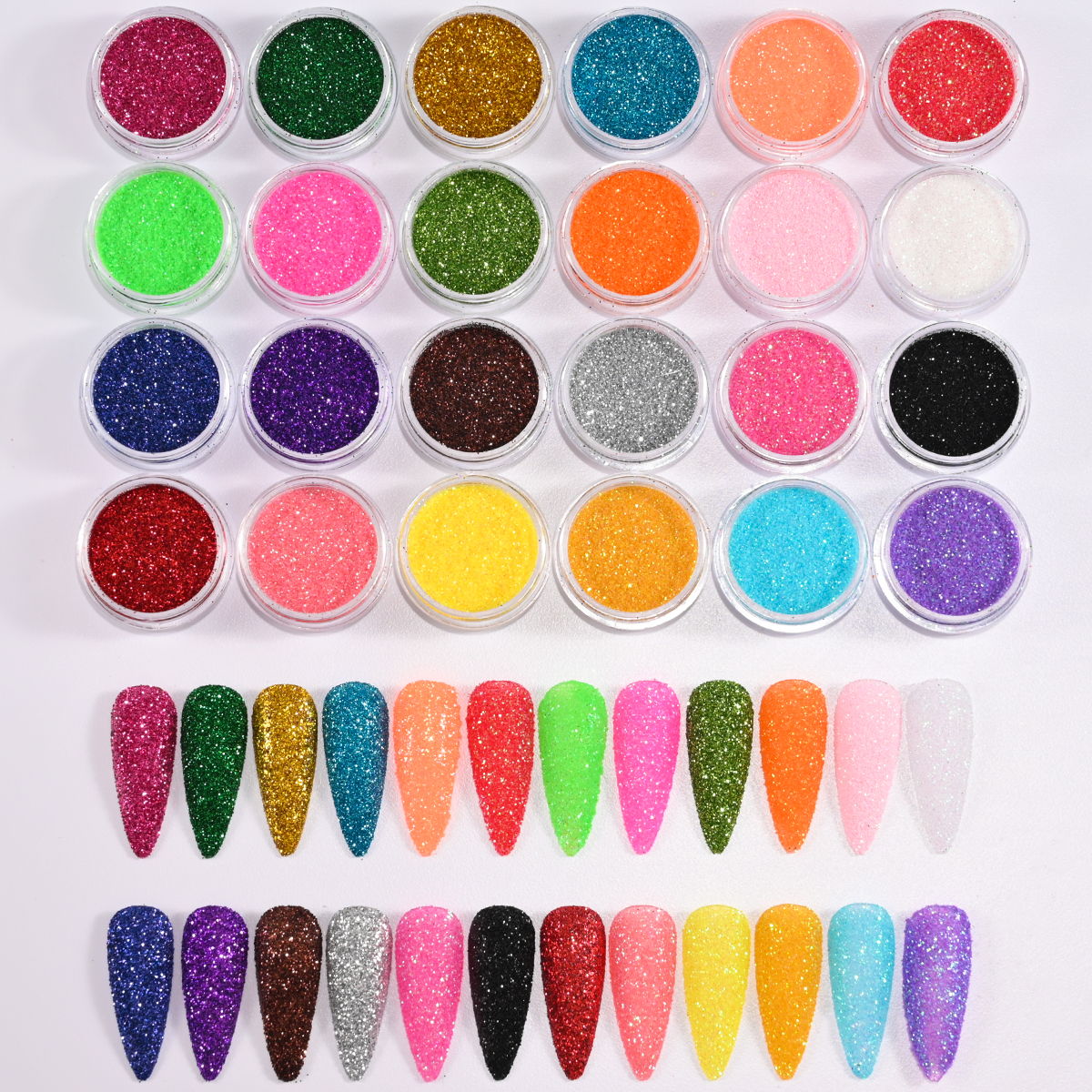 24Colors/Set Holographic Nail  - Mica Powder Colorant recensione e prezzo